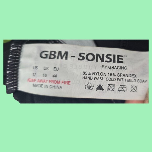 BRAND NEW BLACK/FLORAL ONE-PIECE WOMEN'S SWIMSUIT SIZE 12 - Picture 4 of 5